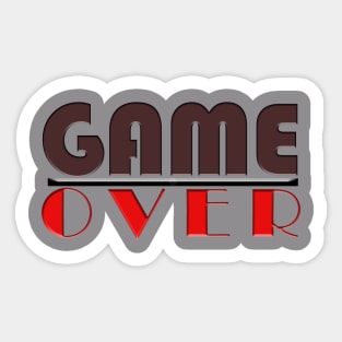 Game over Sticker